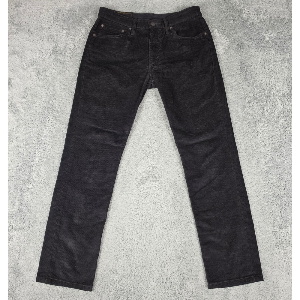 Levis 511 Corduroy Pants Men 32x30 Black Slim Fit Stretch Casual Trousers Cotton